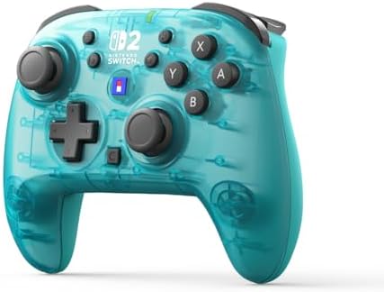 HORI Wireless HORIPAD Turbo (Aqua) for Nintendo Switch 2 - Wireless Handheld Controller - Officially Licensed by Nintendo® — 사진 3