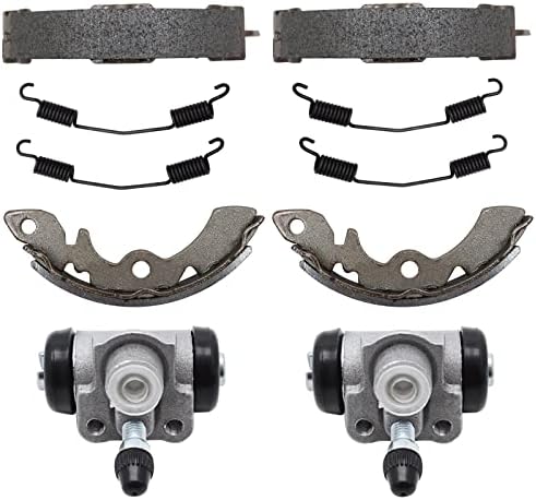 M MATI Front Brake Wheel Cylinders Shoes Kit for Suzuki LT230 LT250 LTF230 1985-1987 52400-54321 54400-41850