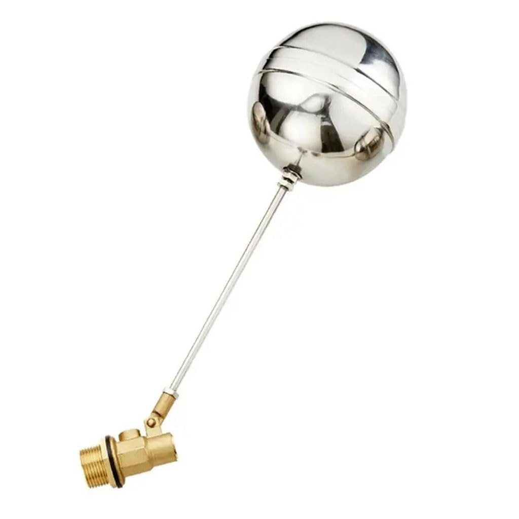 1pcs 1/2" 3/4" Cold and Hot Water Tank Liquid Level Metal Float Valve DN15 DN20 Body Brass Toilet(1/2")