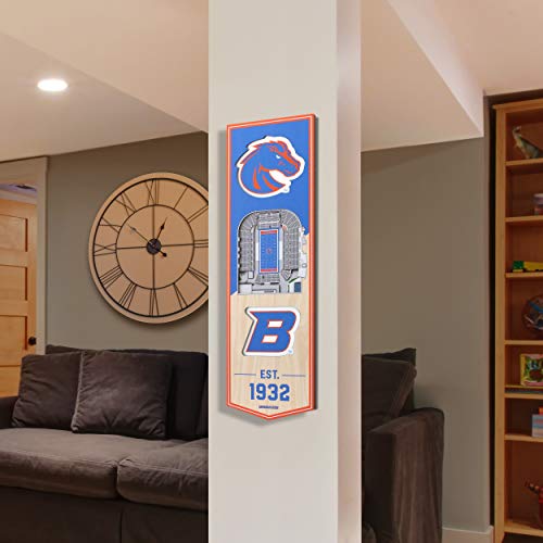 YouTheFan NCAA Boise State Broncos 3D Stadium 6x19 Banner - Albertsons Stadium by YouTheFan - Image 2