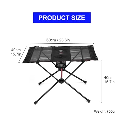 Table pliante de camping robuste en aluminium de tourisme
