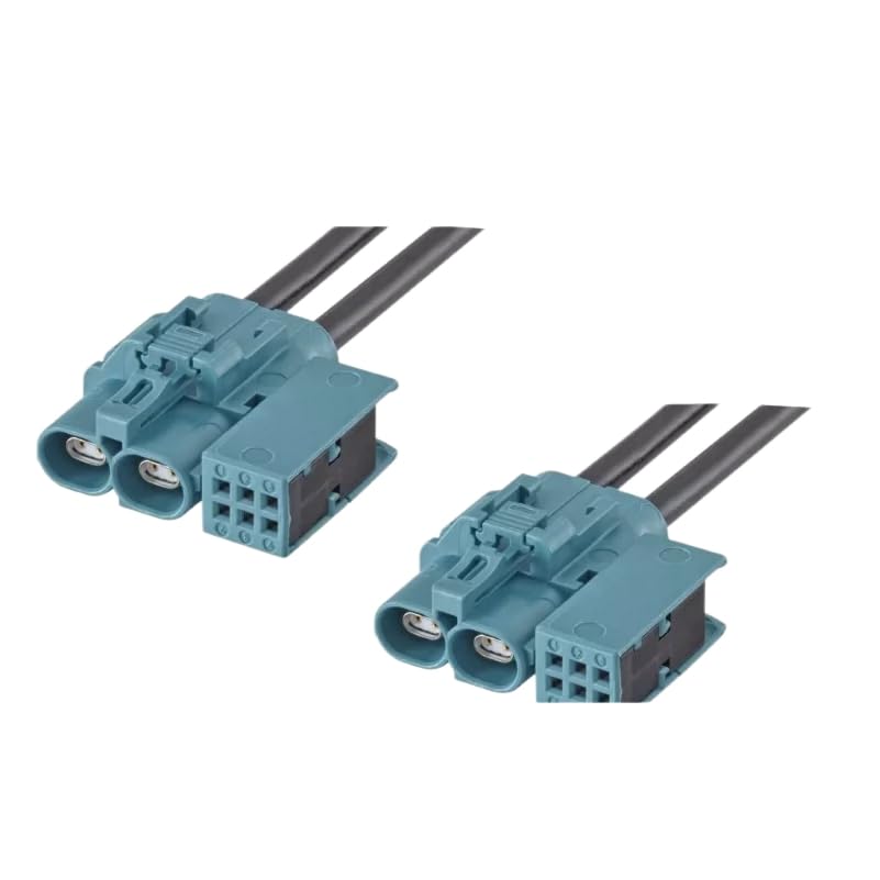 Elecbee H-MTD con 6 pines integrados de potencia/control 99K1HG-1CAZ5 H-MTD Automotive Ethernet Cable Asamblea con cable blindado GG 2 Speed 251 de 0,5 m, 10 Gbps