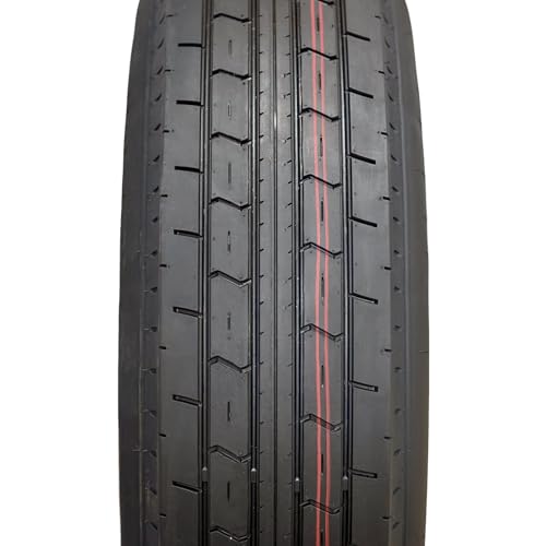Trailquest ST235/80R16 Radial Trailer Tire and Wheel Assembly - Load Range E (10 Ply) - 8 Lug 8x6.5 Bolt Pattern - Mounted - For Heavy Duty Gooseneck, Flatbed and Equipment Trailers