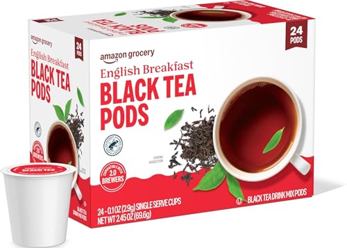 Amazon Grocery, English Breakfast Black Tea Pods...