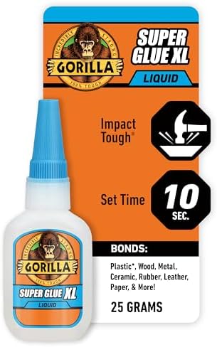 Gorilla 7400202 XL Super Glue, 1 Pack, Clear