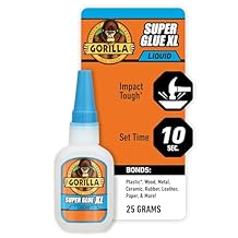 Gorilla Super Glue XL, Clear Glue, 25 Gram Pack of 1 - All Purpose and Fast Setting for Projects and Repairs