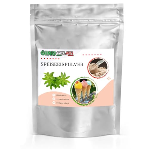 Gino Gelati Waldmeister fruchtiges Eis Speiseeis Pulver 1 Kg, verschiedene Geschmackssorten, schnelle und einfache Zubereitung, für Gastronomie und private Küche, Made in Germany