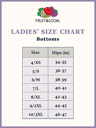 Fruit Of The Loom Womens Cotton Boyshort Boy Shorts Panties, 6 Pack - Assorted, Us #TOP4