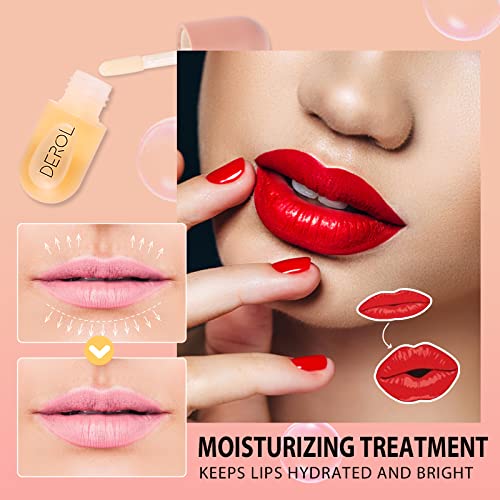 Lip Plumper Lip Oil Derol Plump Lip Mask Lip Filler Lips Lip Care Essence Lip Plumper Lip Mask Plump Skin Moisturizing Reduce Fine #TOP1