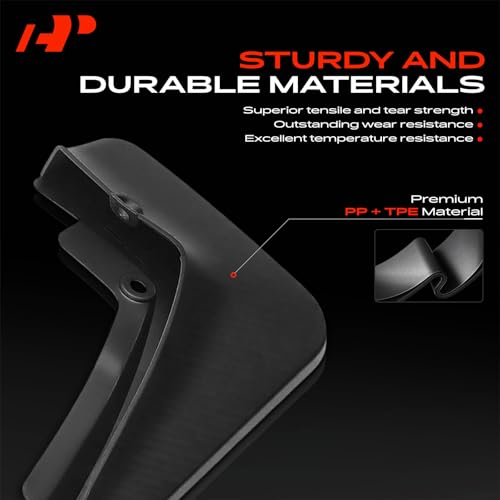 A-Premium Mud Flaps Compatible with BMW 320i 323i 325i 325xi 328i 330i 330xi, No Drilling Required Mud Guards with Hardware Accessories, Set of 4 Front and Rear by A-Premium - Used condition - Image 5