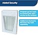 PetSafe Electronic Pet Door - Rust-Proof Programmable Smart Collar-Activated Dog or Cat Entry - Easy Installation & Space-Saving Design - Large - Fits Pets Up to 100 lb