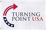 Turning Point USA Charlie Kirk Flag with Brass Grommets 3X5 Feet Outdoor Banner Polyester Flag