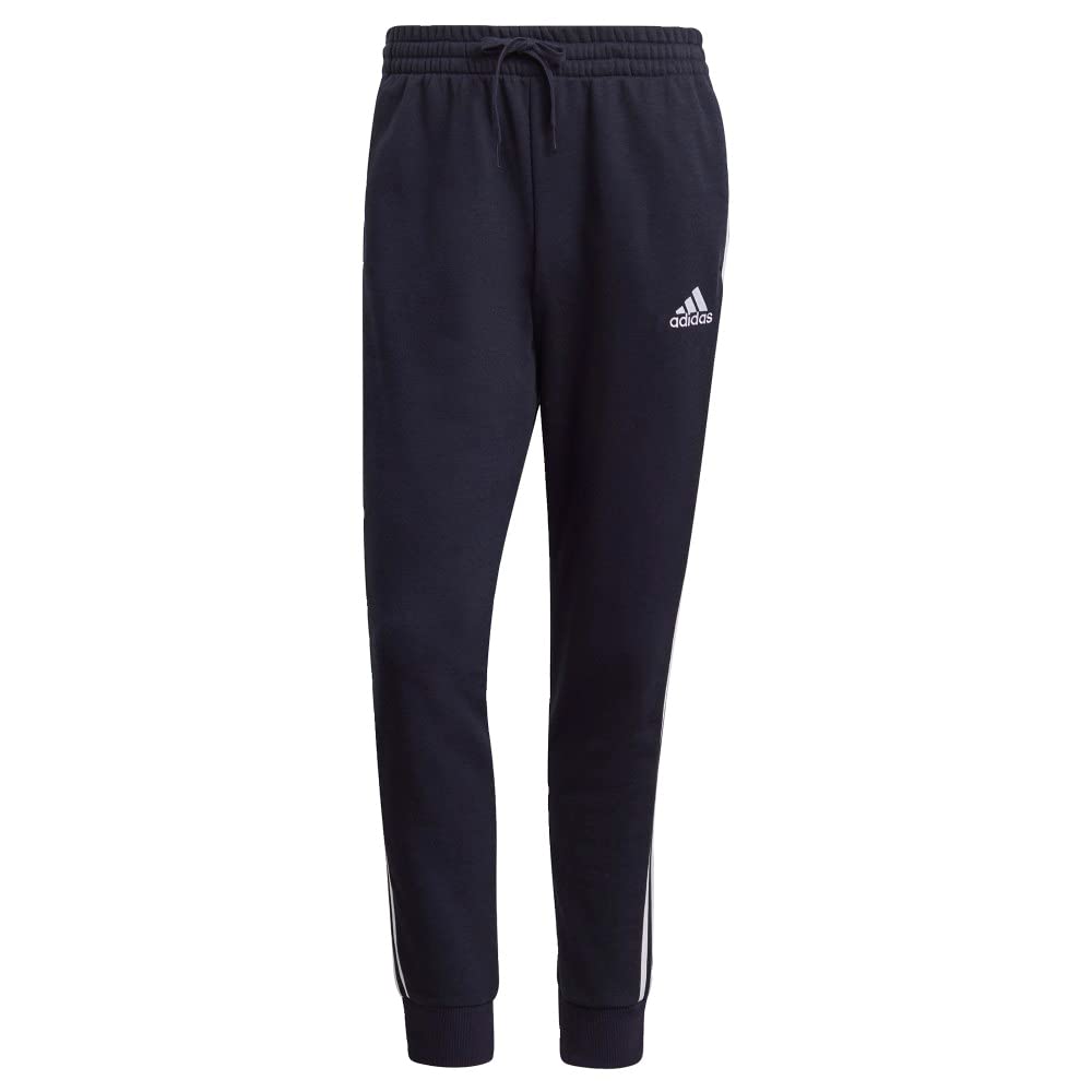 adidas Hombre Essentials French Terry Tapered Cuff Pants, black, M — view 13