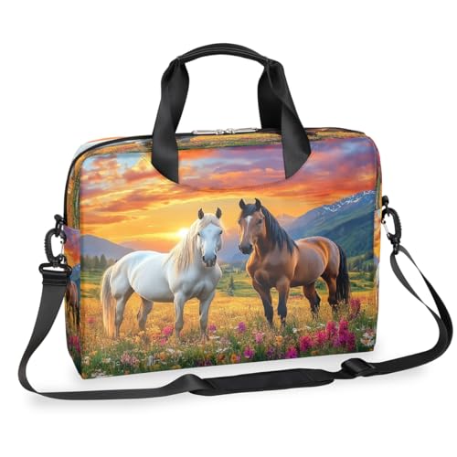 Bolso para portátil con estampado Sunset Mountain 13-16 pulg miniatura 1