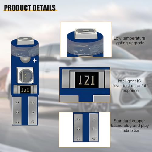 24PCS Bombillas LED T5 para Automóvil Verde miniatura 3
