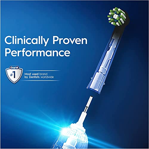 Image of Oral-B CrossAction Toothbrush Head Black, CleanMaximiser Technology, 10 Counts, Mailbox Sized Pack, 7 g