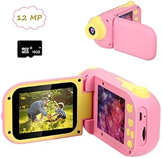 Cocopa Kids Camera for Girls Digital Camera for Kids Rechargeable 1080P 12MP Toy