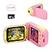 Cocopa Kids Camera Digital Camera for Girls Rechargeable 1080P 12MP Toy Cameras 2.4 Inch 16 GB Card Included Toys Birthday Gifts for Girls Boys 3 4 5 6 7 8 Years Old Girls Toddlers Pink