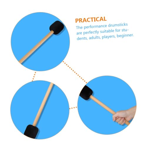 Levemolo Professional Bass Drumsticks Drum Stick for Drums Bulk Mallet for Marching Band miniatura 7