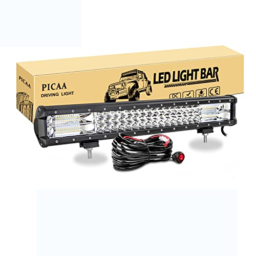 Barra Led de trabajo ámbar y blanca de 288W para evitar la falta de visibilidad con niebla