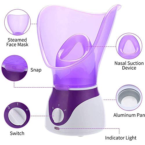 Facial Steamer, Deep Clean And Hydrate, Rejuvenate And Hydrate Your Skin For Youthful Complexion, Facial Treatment For Face Personal Sauna Spa (Blue) #TOP6