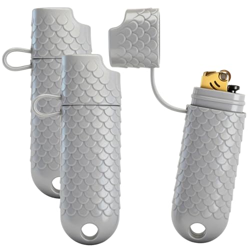 Pangda 3 peças de capa de isqueiro à prova d'água compatível com isqueiros regulares BIC tipo J6 bolsa de isqueiro multiuso de sobrevivência ao ar livre para caminhadas, acampamento e viagens ()