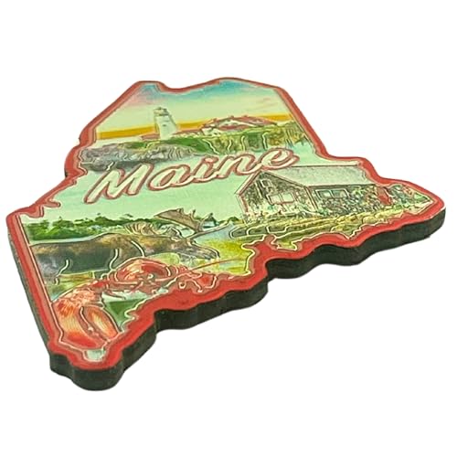Imán Decorativo Reflectante Estilo Costa de Maine 2.5 Pulgadas miniatura 2