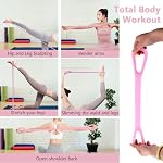 2 Figure de l ' emballage 8 Bande de résistance, bande élastique à épaule arrière pour l'exercice, entraînement Fitness Équipement de traction élastique pour la jambe thoracique entraînement à domicile
