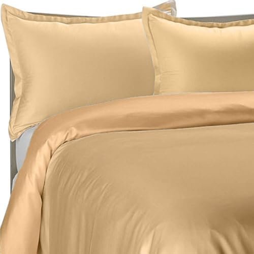 Parure de lit rouge California King en satin de modal doux - 5