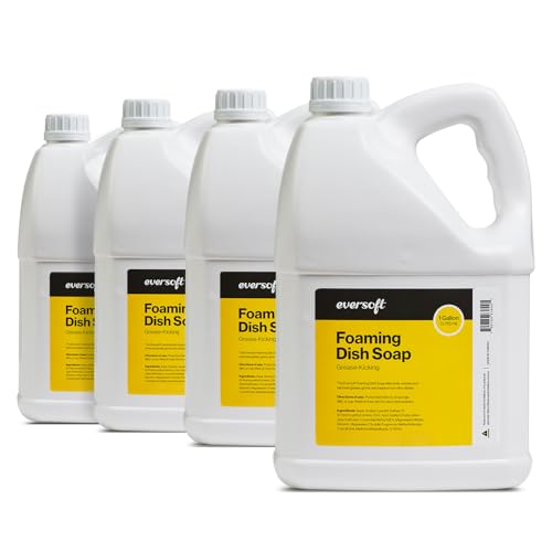 Image of EZbrnd Eversoft Foaming Dish Soap Gallon Refill, 4 x 1gallon, Yuzu Scent