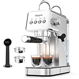 Ollygrin 20 Bar Espresso Machine with Steam Wand - Dual Shot...
