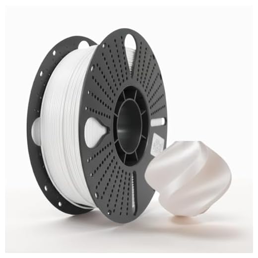 3D Printer Filament Silk White PLA Filament 1.75MM 1kg, ±0.02MM Accuracy, White Filament Pla 3D Printing Filament Compatible with Most Mainstream FDM 3D Printers