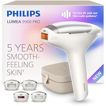 Philips Lumea 9900 Pro IPL Hair Removal Device for Long-Lasting Smooth Skin | Only At Home Laser Device With Audio Guidance