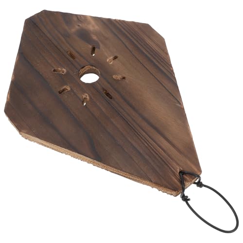 POPETPOP Kit De Montage De Fougère Corne De Cerf Suspendue Jardinière Murale en Bois Carbonisé pour Orchidées Et