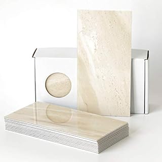 BeNice Tile Stickers Large Self Adhesive Wall Tiles Bathroom Waterproof,Stick on Bathroom Tiles Marble Tiles for Bathroom Walls Stick on Tiles Kitchen Subway Tile(23pcs,Beige)