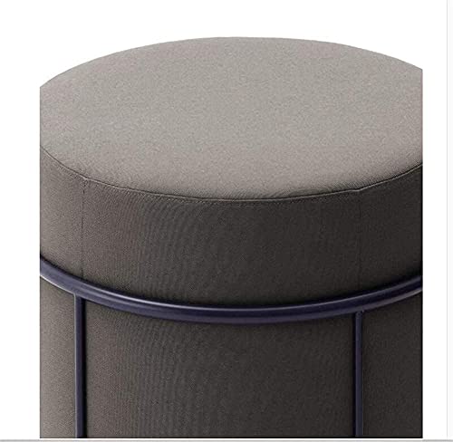 Taburete estable y resistente con reposapiés tapizado moderno color B 5