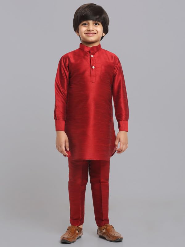 Image of BOYS KURTA PAJAMA WITH WAISTCOAT