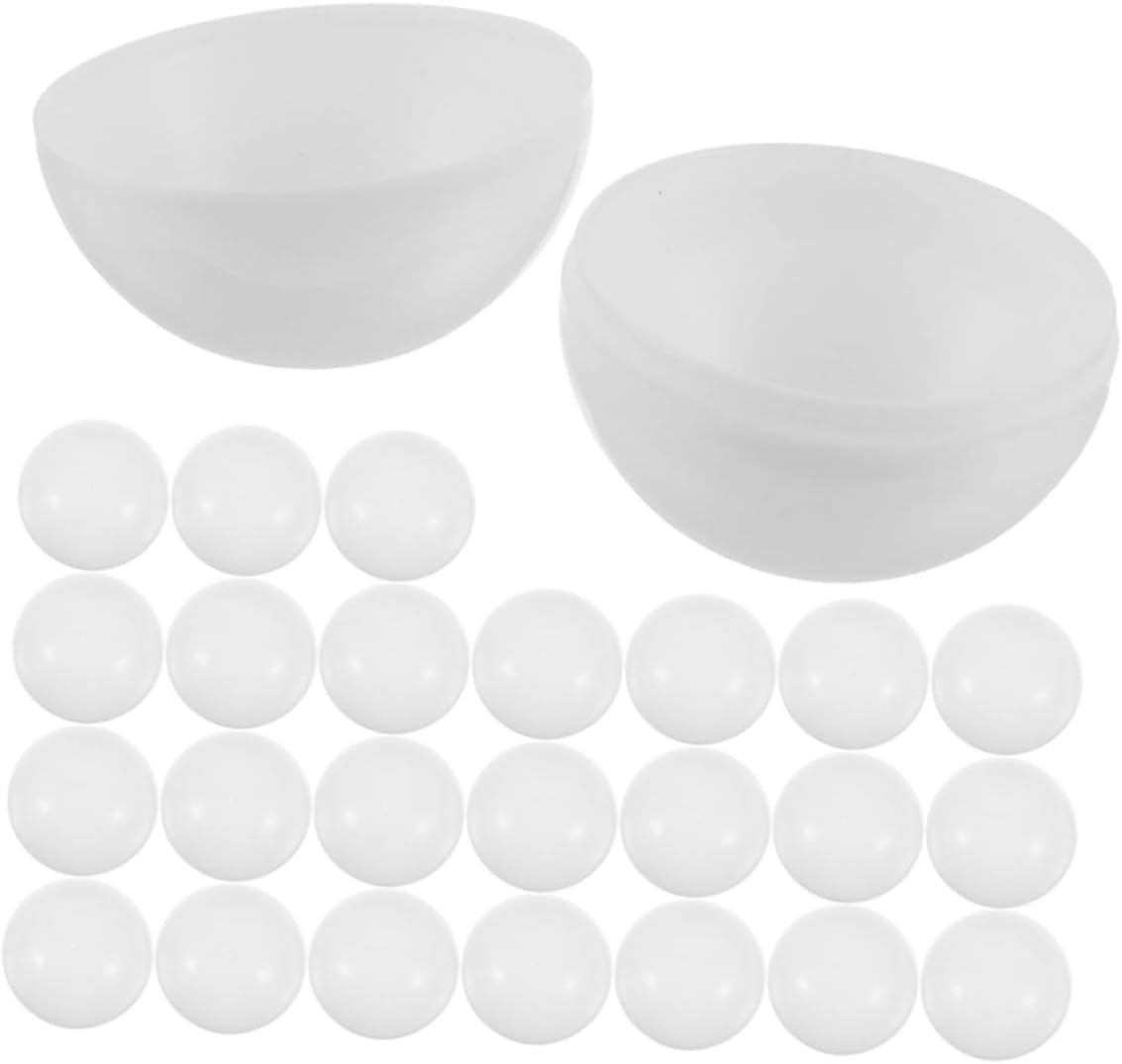 50Pcs Plastic Raffle Draw Balls with Openable Lid for Party Games and Holiday Activities Fillable Hollow Capsule Balls for Prizes Suitable for Christmas Halloween and Event Celebrations