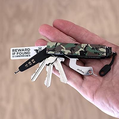 Keyport Mini Pen - Premium Small EDC Pen - Tiny Flat Pen Designed for Key Organizers, Key Holders & Key Cases - Take Notes Anywhere - Uses Replaceable Troika Micro Ballpoint Pen Refills (Black Ink)