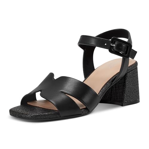 Sandale à talon Rockport Femme Georje en cuir noir élégant pour l'été