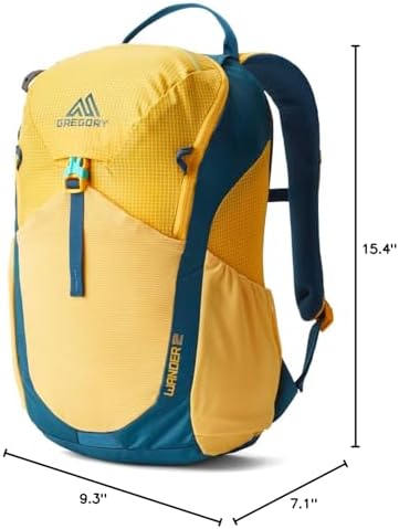 Gregory Wander 12L Youth Hiking Backpack, One Size Fits All, Aqua Yellow