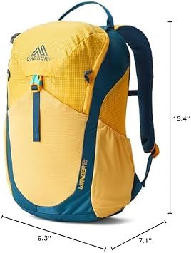 Gregory Wander 12L Youth Hiking Backpack, One Size Fits All, Aqua Yellow