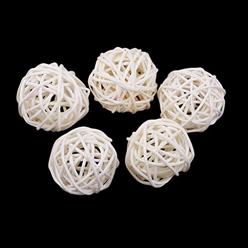 Harilla 42Pcs Star Wicker Rattan Ball Christmas Party Garden Decoration Ornament 7Cm 3Cm #TOP1