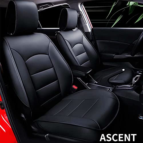 DIKSOAKR Custom for Subaru Ascent 2019-2021 Car Seat Cover (Front 5 Seats), Luxurious Car Seat Covers with Airbag Compatible.Automotive Interior Accessories,Waterproof Faux Leather