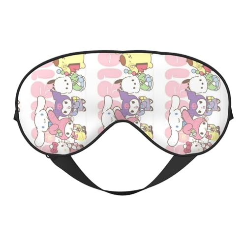 ポチャッコ 睡眠用 遮光 目隠し 可愛い 安眠 快眠 軽量 キャラクターズ グッズ ポーチ付き ケース付き 自由調整可能 子供 男の子 女の子 ii60
