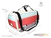 BRISA VW Collection - Sac de Sport rétro à bandoulière pour épaule en Forme de Combi Volkswagen T1 (Grand/Classic Combi/Rouge & Beige) #2