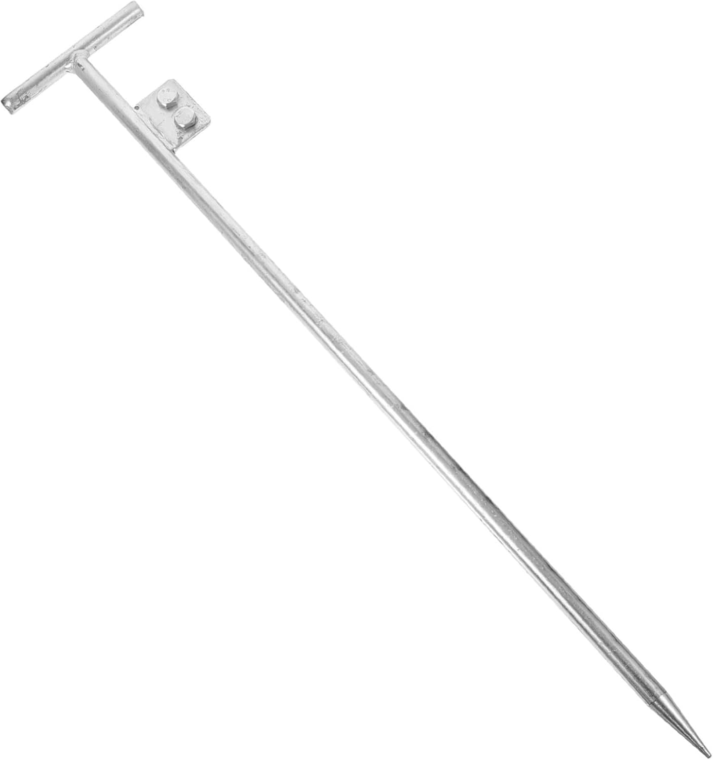 Galvanized Metal Ground Rod for Electric Fence Easy Install Grounding Stake Ground Pin Outdoor Grounding Rod