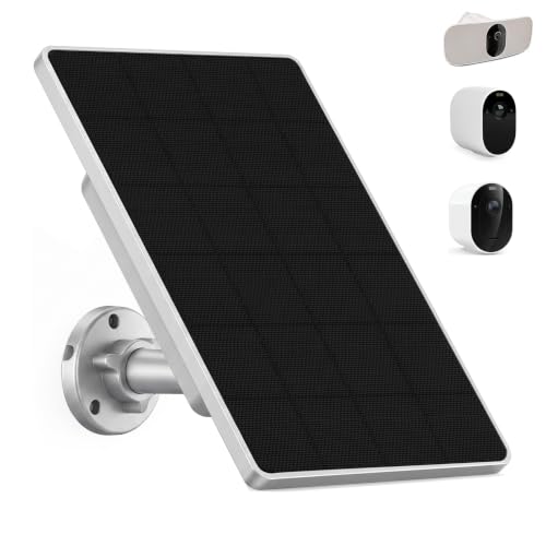 Image of 1 Pack Solar Panel Charger for Arlo Cameras, with Energy Buffer | Compatible with Arlo 6/6XL/5S/4/3, Essential Series, Ultra Series, Go 2 and Wireless Floodlight Cameras
