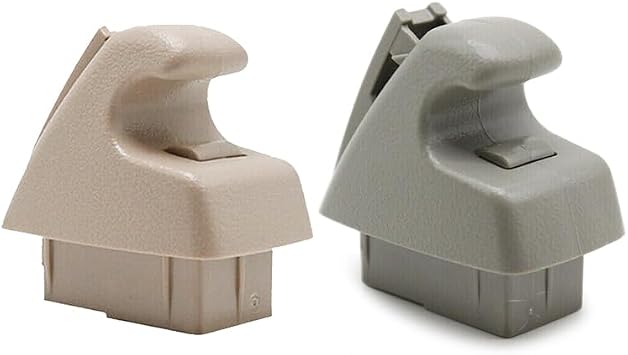 beler 2Pcs Grey Sun Visor Support Clip Holder Bracket Hook Retainer 13293394 15824912 Fit for GM Cadillac