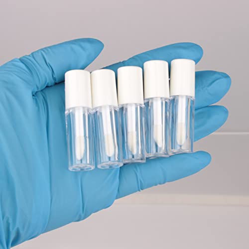 Cosidea 10Pcs Empty White 0.8Ml Mini Lip Gloss Tubes Sample Size Lipgloss Containers For Sample Sack Lip Oil Diy #TOP3
